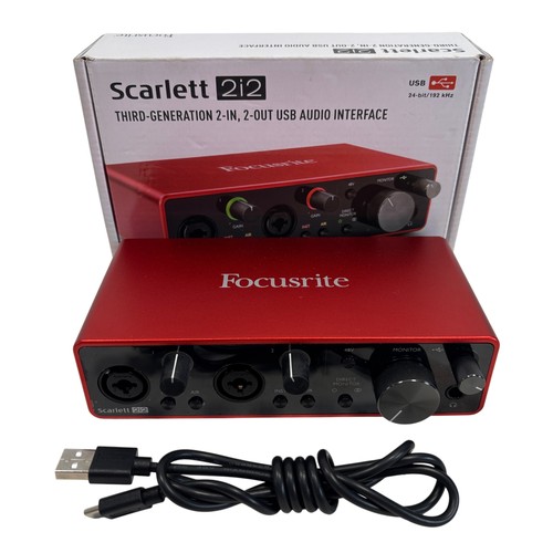 Focusrite scarlett 2i2 - scarlett, 3rd