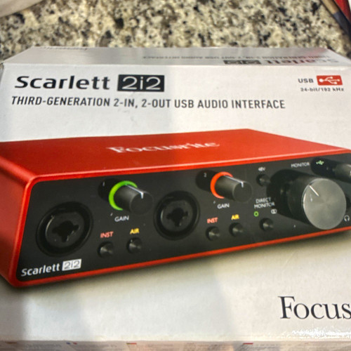Focusrite scarlett 2i2 3rd - 3rd, gen