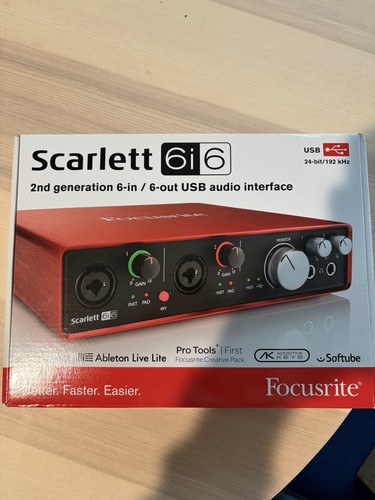 Focusrite scarlett 6i6 2nd - 6i6, gen