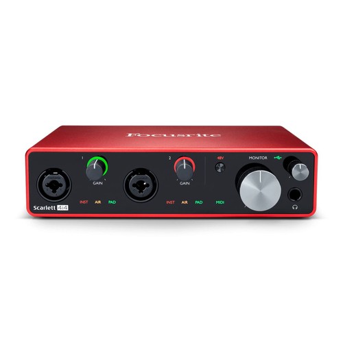 Focusrite scarlett 4i4 - scarlett, [3rd