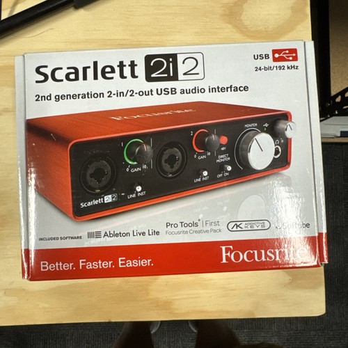 Focusrite scarlett 2i2 2nd - scarlett,