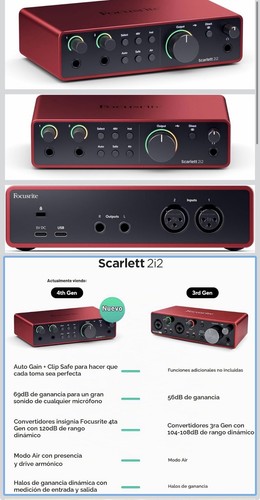 Focusrite interfaz audio - interfaz,