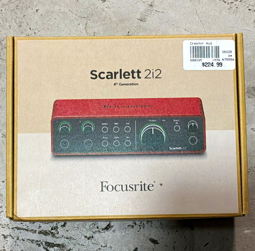 Focusrite scarlett 2i2 4th gen - scarlett,